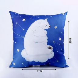 Подушка квадратная Медведица и малыш - Mni mnu фото 8