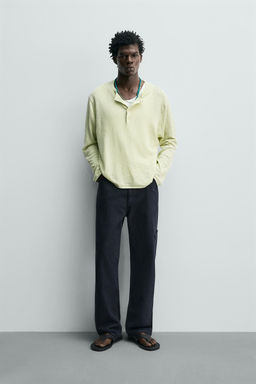 PANTAL?N CARGO STRAIGHT FIT / Marino oscuro