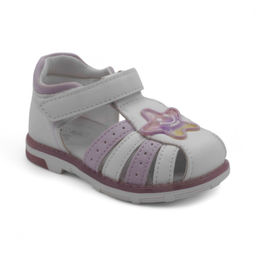 Сандалии детские AL967-1Q бело фиолетовые