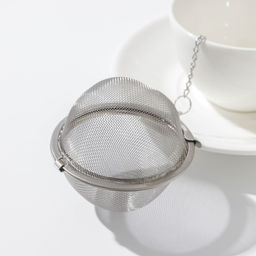Цена за 10 шт. Ситечко для чая Доляна, d=7 см, нержавеющая сталь, серебристое
