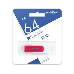 Флеш-накопитель 64Гб "Smartbuy Diamond" Pink (SB64GBDP)