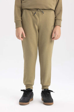 Спортивные брюки для мальчиков с принтом и эластичным карманом на шнуровке на талии - Defacto фото 5