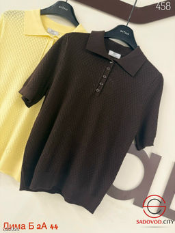 Футболка женская поло однотонная