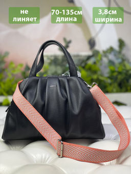 LACCOMA ремень 1000-елка-3,8-розов/сереб полиэстр