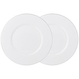 НАБОР ТАРЕЛОК ЗАКУСОЧНЫХ LEFARD КРИСТАЛ ПЛАТИНУМ 2 ШТ. 21 СМ
