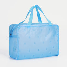 Косметичка на молнии, цвет голубой