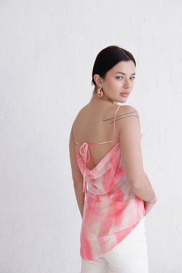 Топ с декором розовый - Martichelli фото 6