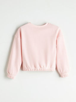 Bisiklet Yaka K?z ?ocuk Sweatshirt