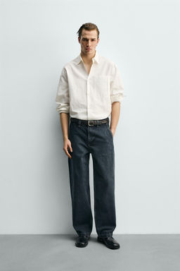 DENIM CHINO TROUSERS - Zara фото 11