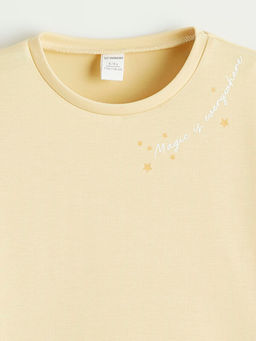 Bask?l? K?z ?ocuk Soft Touch Sweatshirt