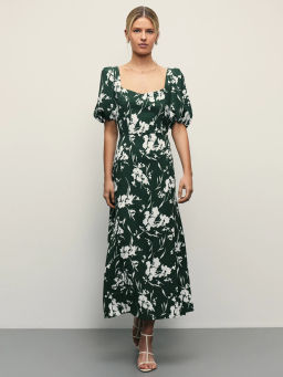 Платье миди с цветочным принтом / Zarina  фото 5