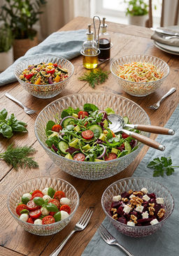 НАБОР САЛАТНИКОВ ИЗ 5 ШТ. SOHIO 1600 МЛ/300 МЛ