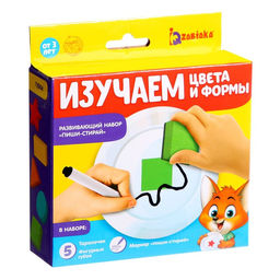 Набор с губками Изучаем цвета и формы, пиши стирай - Iq-zabiaka фото 5
