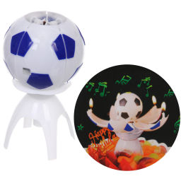 Цена за 2 шт. Свеча для торта раскрывающийся цветок "Мяч" (5 свечей), Синий