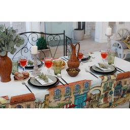 Скатерть Этель: Италия, 180 150 см, хлопок 100 %, саржа, 190 г/м  фото 6