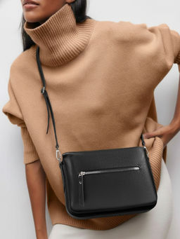 Женская кожаная сумка Richet 3280LN 376 Черный