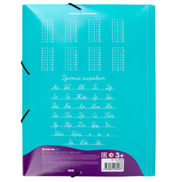 Лео Учись Папка на резинке A4 LRF-06 450 мкм 35 мм песок 5 шт. 02-Коты