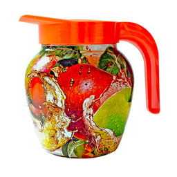 Кувшин для напитков 1,5л декорированный Яблоко 107-013