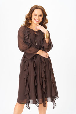 Платье BAGIRA ANTA 1091 шоколад фото 8