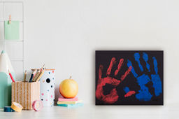 ФРЕЯ SLPR-001 Набор для раскрашивания с красками 20 х 25 см Отпечатки рук влюбленных