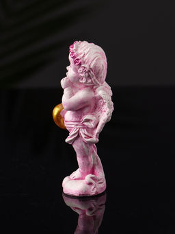 Фигурка гипс Ангел с сердцем, 8.5?3.5 см, розовый