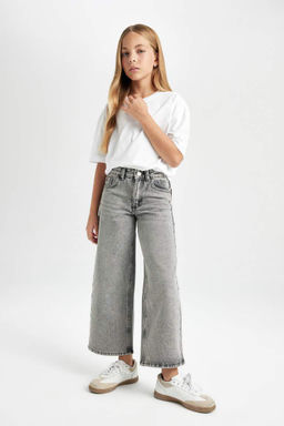 Широкие брюки для девочек - Defacto фото 3