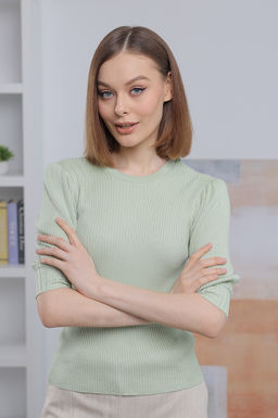БЛУЗА РУКАВ ФОНАРИК - Vladi collection фото 3