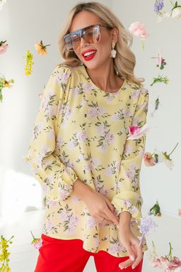 Блузон Парижанка (цветы лимончелло) - Эльза фото 8