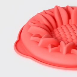 Форма для выпечки Доляна «Подсолнух», силикон, 29×6 см, с ручками, цвет МИКС