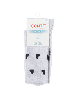 Цена за 2 пары. Носки удлиненные CONTE ACTIVE Носки женские хлопковые - Conte elegant фото 4