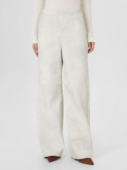 Брюки женские Mark Formelle из экокожи белые