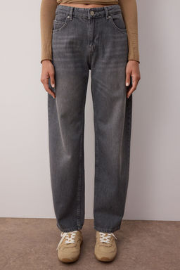 TRENDYOLMILLA Antrasit Premium Dusuk Bel Skater Baggy Jeans TWOSS25JE00173 фото 8