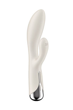 Вибратор-кролик с ротацией Satisfyer Spinning Rabbit 1, силикон, бежевый, 20,5 см