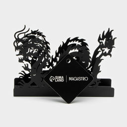 Цена за 2 шт. Салфетница Magistro «Дракон», 14×4×9 см, чёрная