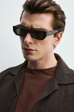 CAMISA REGULAR FIT ESTRUCTURA TEXTURA / Marr?n - Zara фото 5