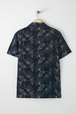 TRENDYOL MAN Lacivert Regular Fit Nak?s Detayl? Brode Gomlek TMNSS25GO00027 - Trendyolmilla фото 9