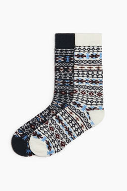 Pack de 2 calcetines en mezcla de lana - H&m фото 3