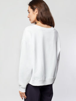 Свитшот из тонкого футера с эластаном