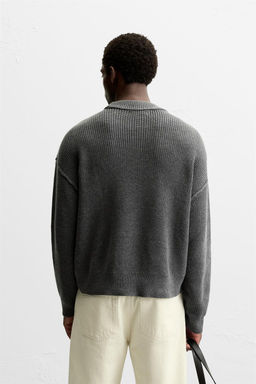 TEXTURED CROPPED FIT SWEATER - Zara фото 3