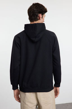 TRENDYOL MAN Bej Unisex Oversize/Genis Kesim Reglan Kol Sloganl? Kapusonlu Sweatshirt TMNAW25SW00156 - Trendyolmilla фото 24