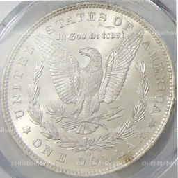1 доллар 1885 года O США Доллар Моргана (в слабе PCGS MS 63)