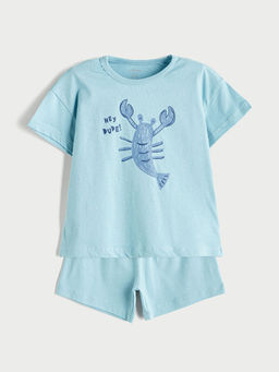 Bisiklet Yaka Erkek Bebek Ti??rt ve ?ort 2li