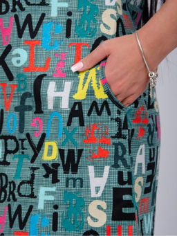 Туника "Душечка" алфавит, трикотаж