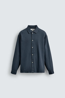 COLOURED DENIM SHIRT - Zara фото 6