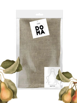 Фартук рогожка с карманом 65х85 Vse DOMA рис 60008-1 Латте - Тейковский хлопчато-бумажный комбинат фото 4