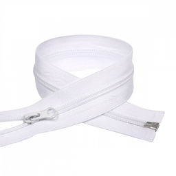 Молния Mzip пласт. спираль №5-N 40см цв.F101 белый уп.10шт