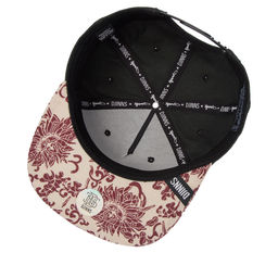 Бейсболка DJINNS арт. 5P SB CP Feather (черный / бордовый)  фото 2