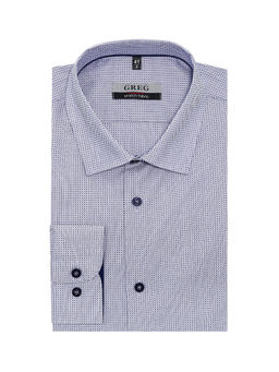 Сорочка мужская длинный рукав GREG 223/237/198/ZN/1p STRETCH фото 2