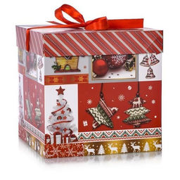 Цена за 12 шт. Коробка подарочная 22x22x22 см складная / 117-L /уп 12/480/Новый год - ГалеонТрейд фото 3