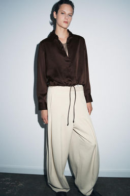 SATIN SHIRT ZW COLLECTION - Zara фото 8